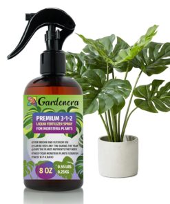 Professional Monstera Spray Fertilizer Mist for Home Gardening | 3-1-2 Gentle Blend Mist for Healthy Leaves & Growth | Essential Nutrients for Monstera - 8oz